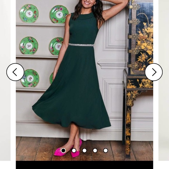 Boden Dresses & Skirts - BODEN Clarissa midi dress in midnight green